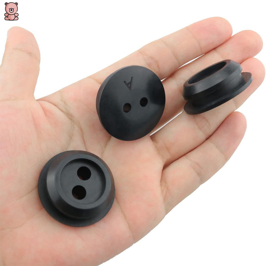 3 ชิ้น 7/8" (23 มม.) ถังน้ํามันเชื้อเพลิงยาง Grommets พร้อมรูคู่สําหรับ HHomelite 560878002 Toro 51944 51945 51954 51955 51974 51975 Shindaiwa Kawasaki MTD Ryobi Trimmer Weed Eater YKD