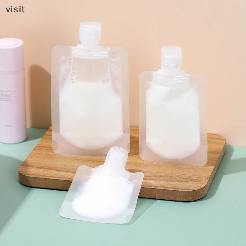 [VI ] 30/50/100ml Dispenser Bag Liquid Lotion แบบพกพากระเป ๋ าเดินทางบรรจุภัณฑ ์ Reusable Leak-Proof สําหรับแชมพูเครื ่ องสําอางคอนเทนเนอร ์ TH
