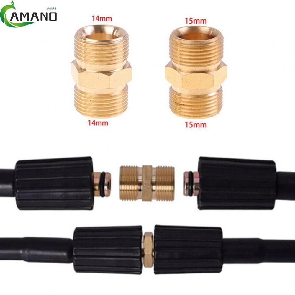 【AMANDA】High Pressure Washer High Quality Extension Connector 14mm To15mm Male Thread