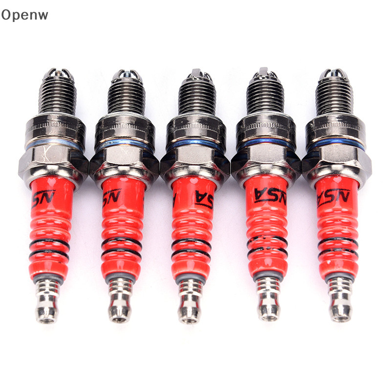 【Openw 】 Hot Design Spark Plug A7TC A7TJC 3 Electrode GY6 50cc-125cc Moped Scooter ATV Quads GOOD