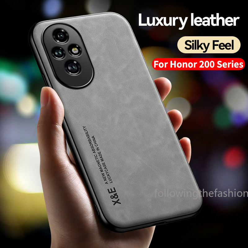 หรูหราหนัง Funda สําหรับ Honor 200 Pro 5G Honor200 200Pro Lite 2024 Honor 400 Lite 400 Pro 5G กรณีหน