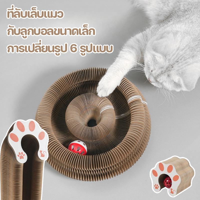 ของเล่นแมว ที่ลับเล็บแมว ที่ฝนเล็บแมว ลักษณะของออร์แกน กับลูกบอลขนาดเล็ก หลากหลายรูปแบบ