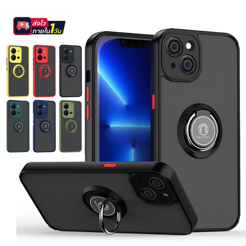 เคสโทรศัพท์มือถือ มีขาตั้ง วางตั้งได้  PC แข็ง แบบแม่เหล็ก สำหรับ iPhone 17 Pro Max  16 Pro 15 Plus