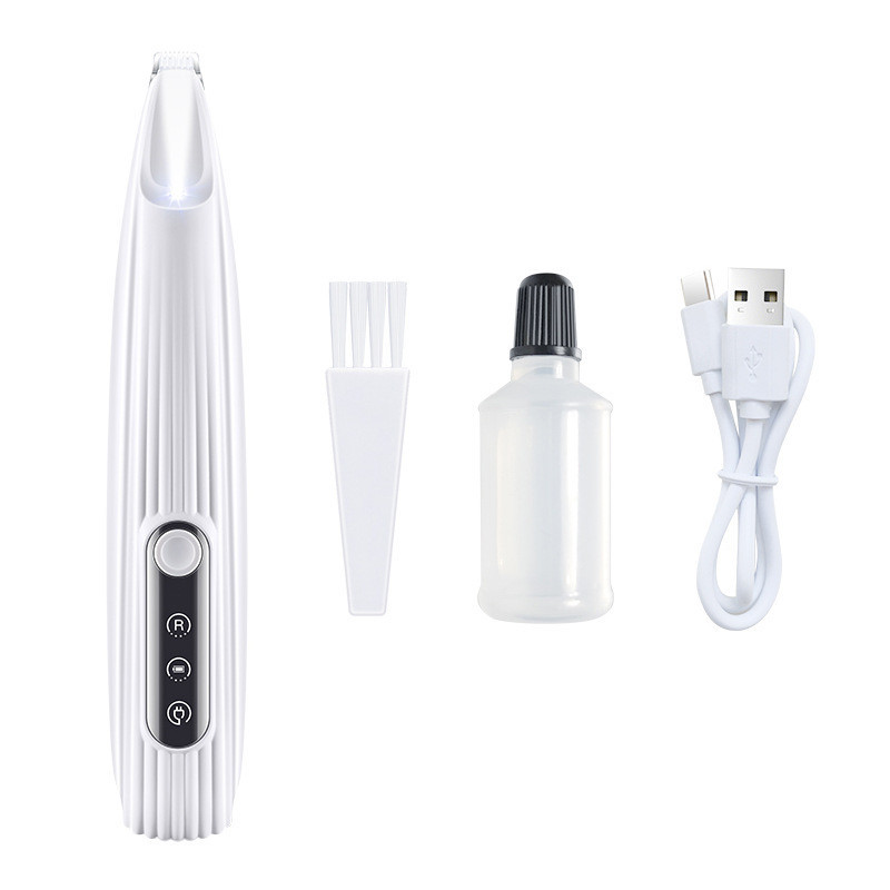 เครื่องโกนขนสัตว์เลี้ยงพร้อมไฟ LED ปัตตาเลี่ยนไฟฟ้า สําหรับตัดขนสัตว์เลี้ยง สุนัข แมว รูปที่ 6