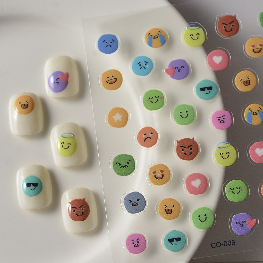 การ์ตูนเล็บสติกเกอร์เยลลี่เล็บตกแต่งสติกเกอร์ 5D กันน้ําเล็บศิลปะสติกเกอร์ - รูปที่ 7