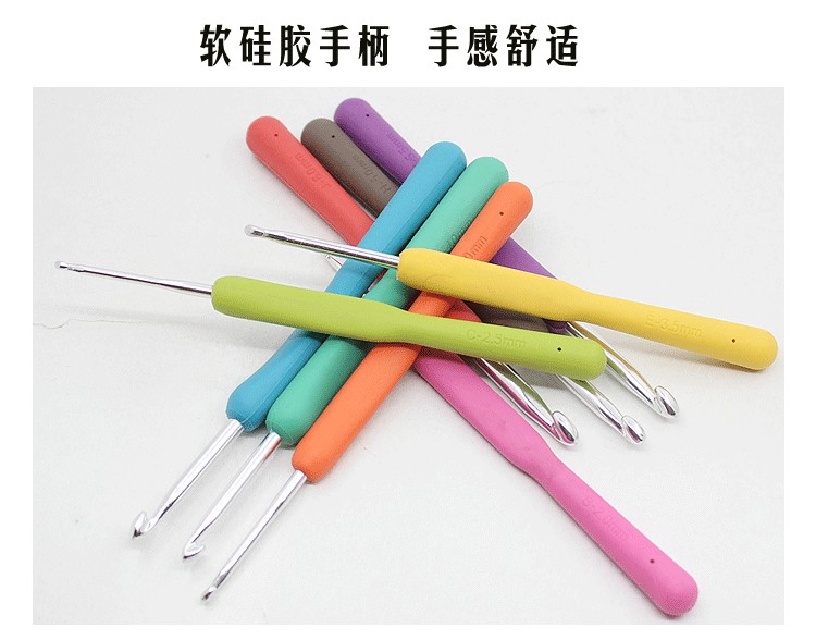 นุ่มจับโครเชต์ชุดลูกอมสีสายรุ้งสีสไตล์มหัศจรรย์สามารถตะขอคุณภาพถักตะขอขนสัตว์เสื้อกันหนาวเครื่องมือจัดส่งฟรี - รูปที่ 3