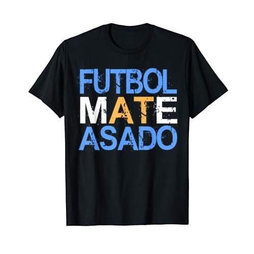 เสื้อยืดผ้าฝ้ายผู้ชาย Futbol Mate Asado เสื้อยืดตลก Argentian Pride เสื้อ 4XL , 5XL , 6XL