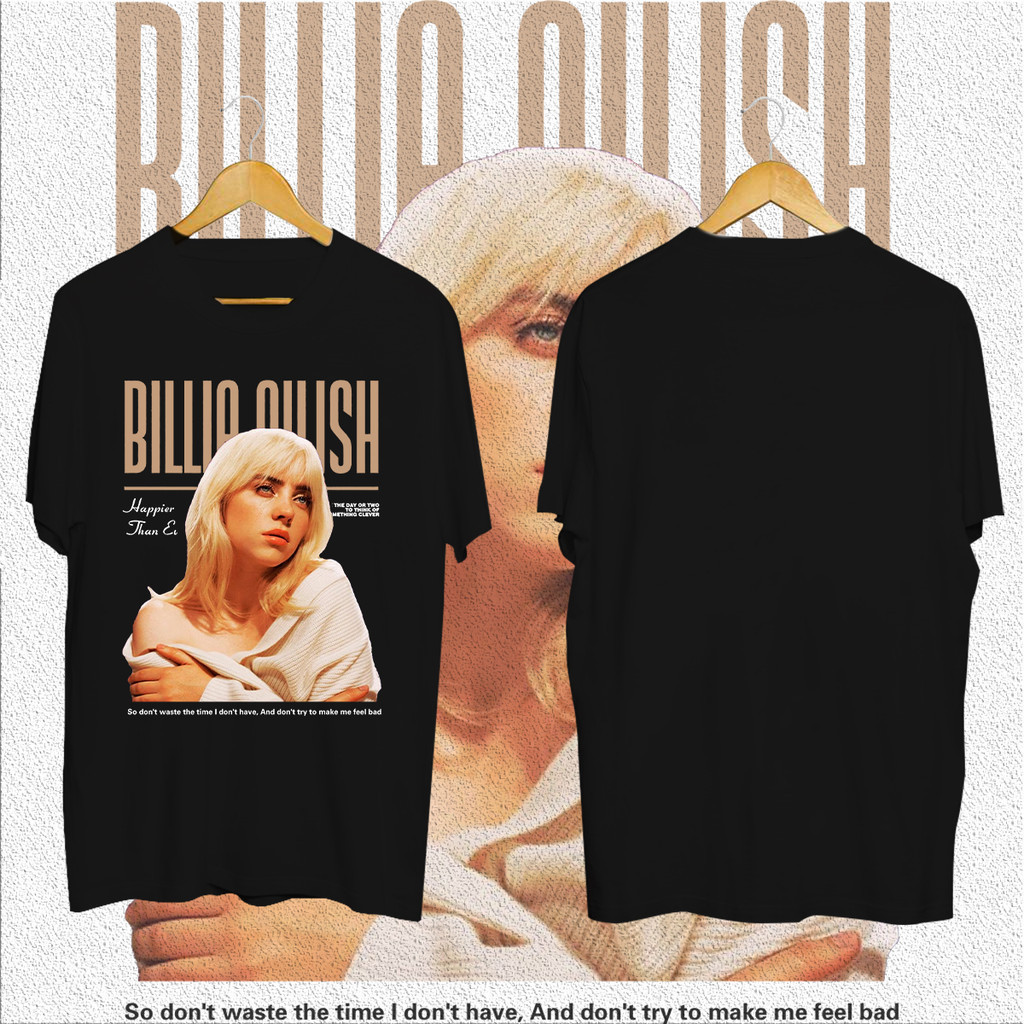 【ส่งจากไทย】ผ้าฝ้าย 100%เสื้อยืด ลาย S-5XL สินค้าวินเทจ Billie Eilish NO.22