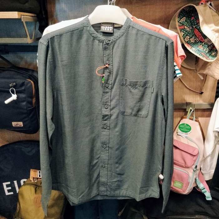 เสื้อเชิ้ตผู้ชาย KEMEJA EIGER TAKIAN 2.2 เสื้อเชิ้ต LS - DARK GREY