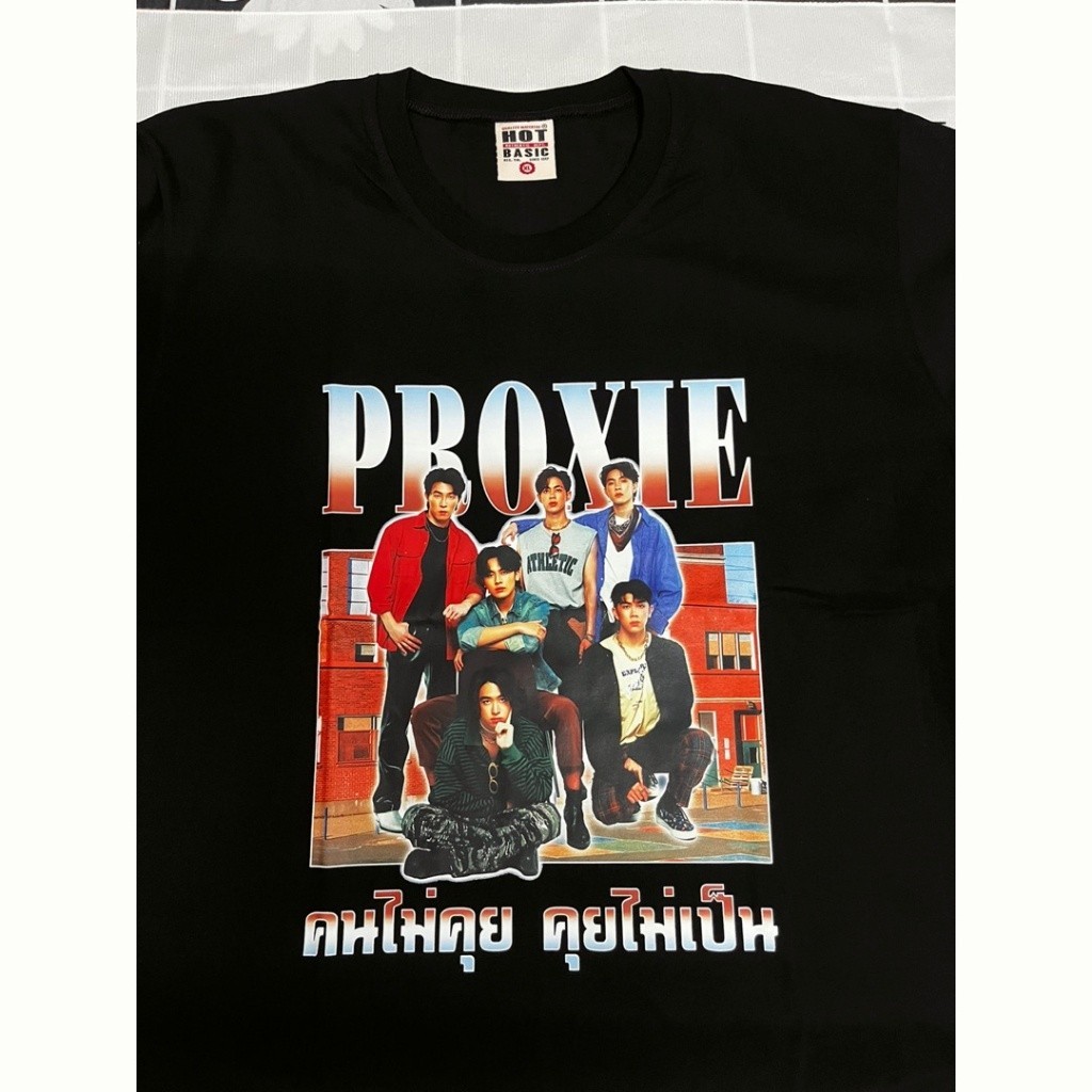 （พร้อมส่ง） ดูดีนี่ PROXIE - T-Shirt My Rhythm Shirt Singer Band proxie merchandise Black shirts（2023