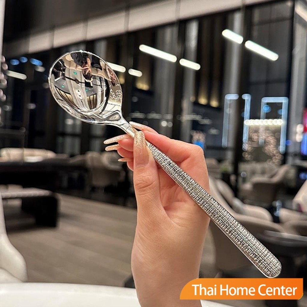 ช้อนทานซุป ขนาดใหญ่ ด้ามยาว ช้อนซุปเกาหลี Scoop รูปที่ 6