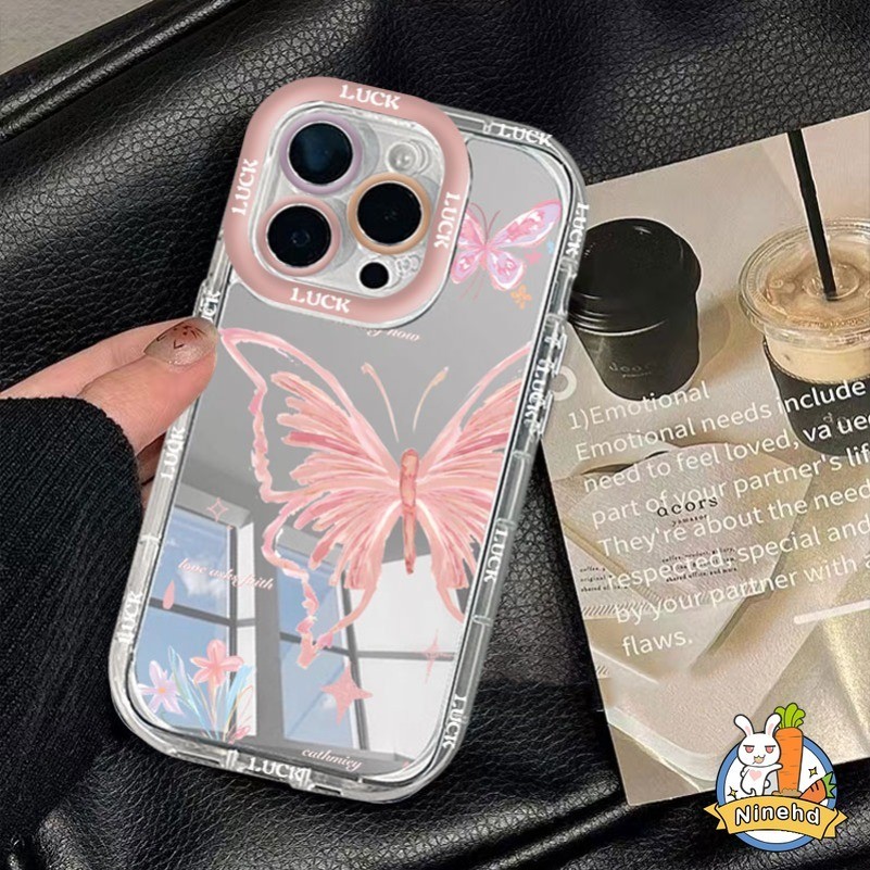 หรูหราโรแมนติกผีเสื้อกระจกสําหรับoppo A60 A38 A18 A7 A17 A16 A15 A3s A58 A57 A54 A79 4G 5G A53 2020 เคสโทรศัพท์Anti Fallingกันกระแทกปกหลัง