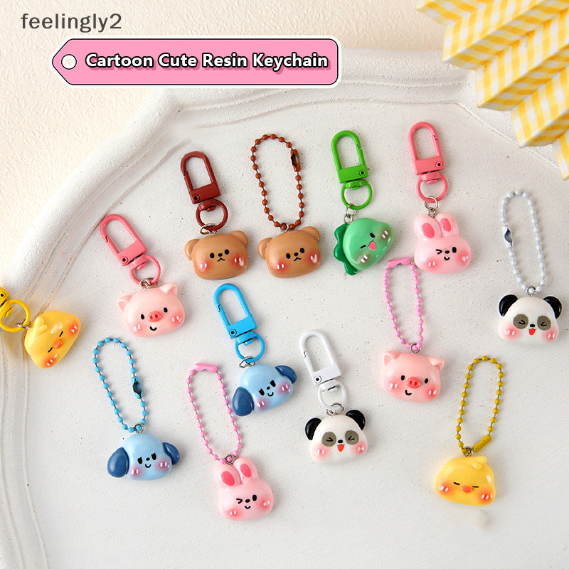 {Hot-J} น่ารักการ์ตูนสัตว์ Key แหวน Pendent สําหรับผู้หญิงผู้ชายสร้างสรรค์แฟชั่น Kawaii คู่พวงกุญแจกระเป๋า Pendent ตกแต่งของเล่นของขวัญ {VN}