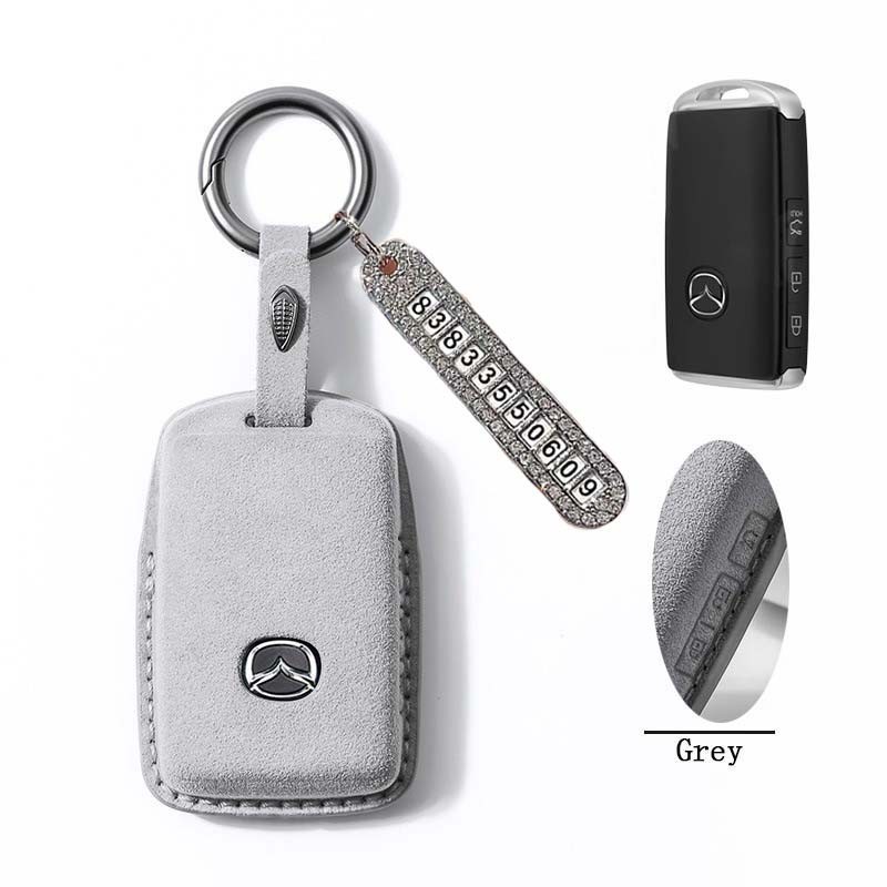 ใหม่ Mazda 2 3 6 SUV CX30 3 CX50 CX5 CX8 CX9 หนังนิ่มหนัง Keyless รีโมทคอนโทรล CX-5 CX-8 ฝาครอบกุญแจรถ