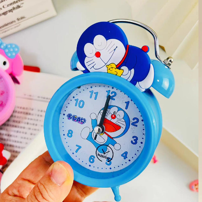 นาฬิกาปลุกกระดิ่ง ลายการ์ตูน โดเรม่อน สีฟ้า สไตร์วินเทจ สียงดังฟังชัดกดติดติามก่อนสั่งลดได้อีก จัดส่งด่วน