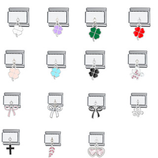 สร้อยข้อมือจี้แบบแยกส่วนสแตนเลส DIY สร้อยข้อมือประกบแบบแยกส่…