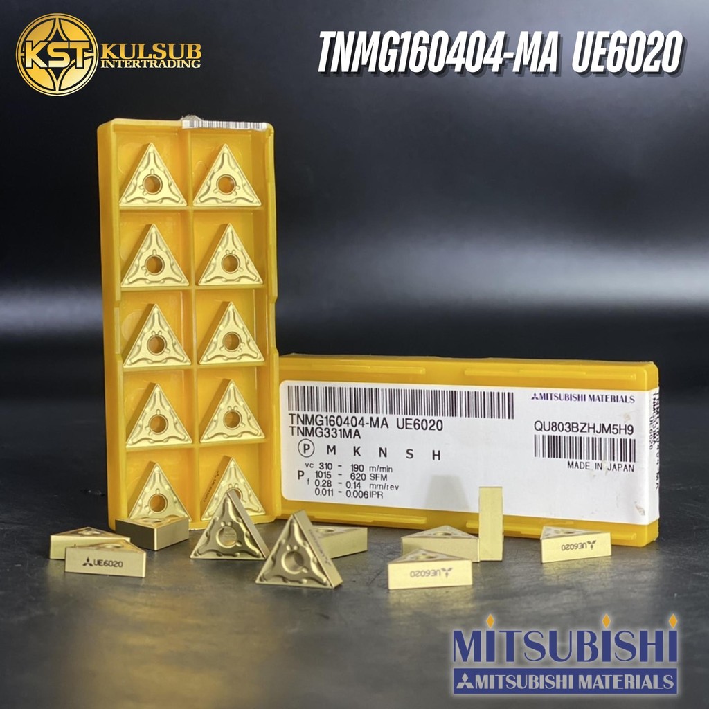 เม็ดมีด INSERT TNMG160404-MA UE6020 Mitsubishi แท้100%
