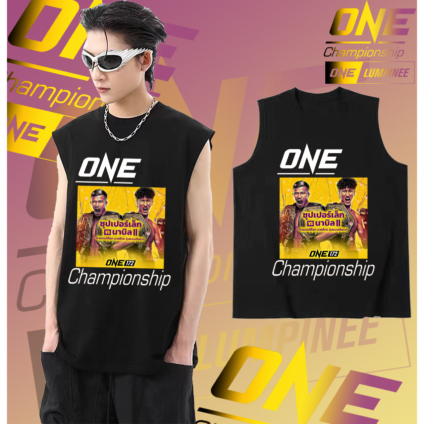 ใหม่ เสื้อใหม่ เสื้อกั๊ก One championship เสื้อกั๊กแขนกุด cotton100% Men's Women's #K02