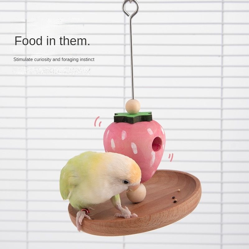 ของเล่นนก นกแก้ว ของเล่นเคี้ยวเพื่อการเรียนรู้ กรงนก การจัดภูมิทัศน์ - รูปที่ 3