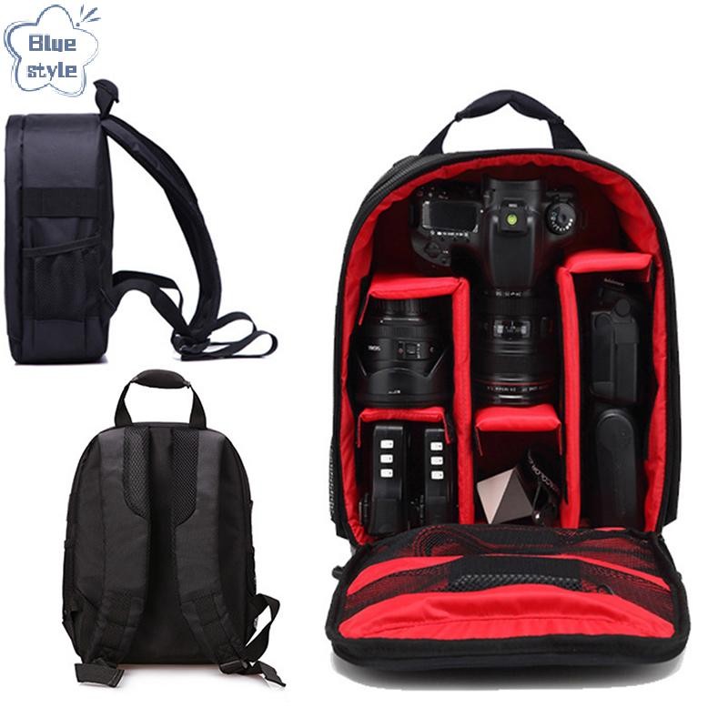Bluestyle กันน้ํา DSLR SLR กล้อง Soft Case กระเป๋าเป้สะพายหลัง Rucksack สําหรับ Canon Nikon Sony ใหม่