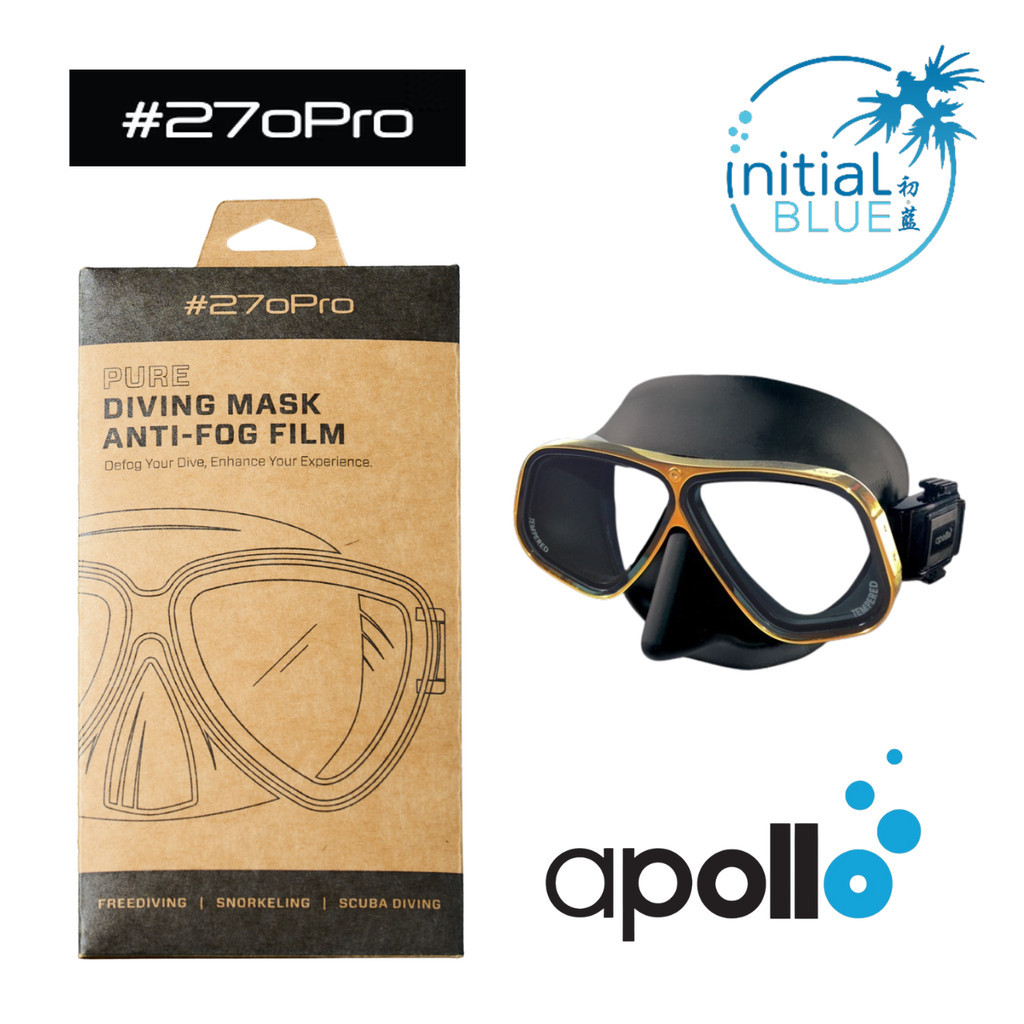270Pro Pure Anti Fog Film - Apollo Bio Metal Scuba Diving Mask