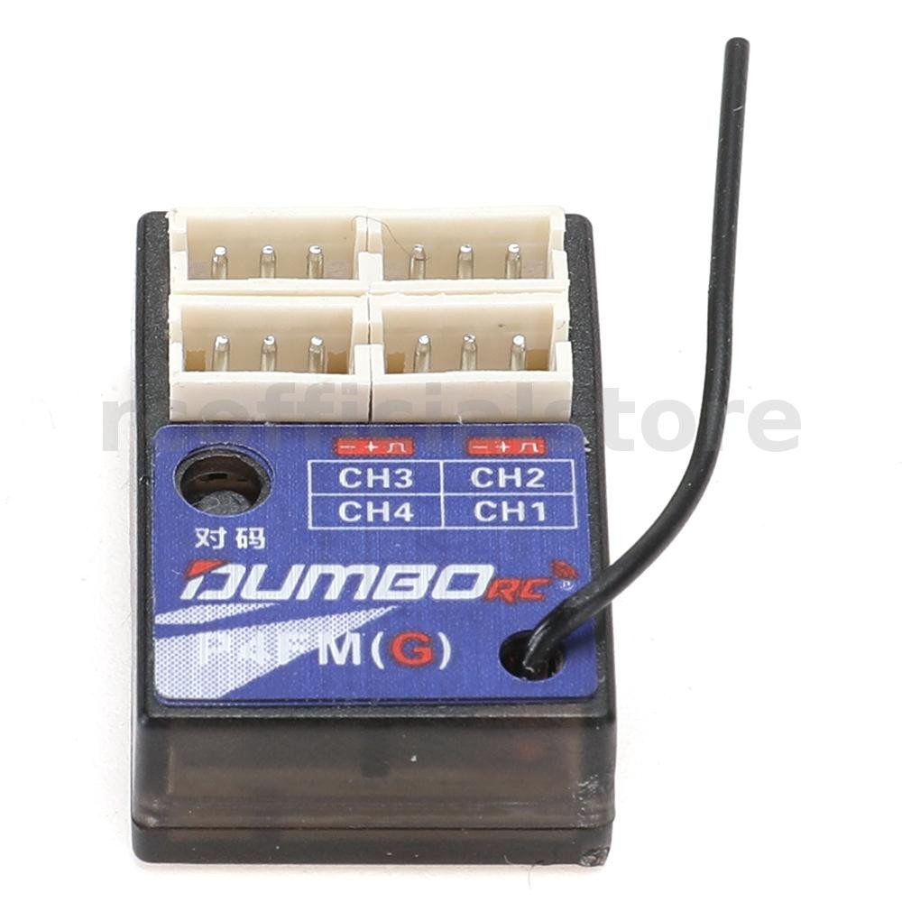 Dumborc P4FM(G) 2.4GHz 4CH RC Receiver รองรับ Gyro สําหรับ X4 X5 X6 X6PM DDF-350 วิทยุเครื่องส่งสัญญ