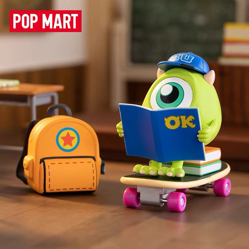 100% POPMART POPMART Disney Pixar Monsters University OK Brotherhood Series รูป Mystery Box ของเล่น ราคา ถูกที่สุด ดีลบีเคเค แกลเลอรีภาพที่ 4