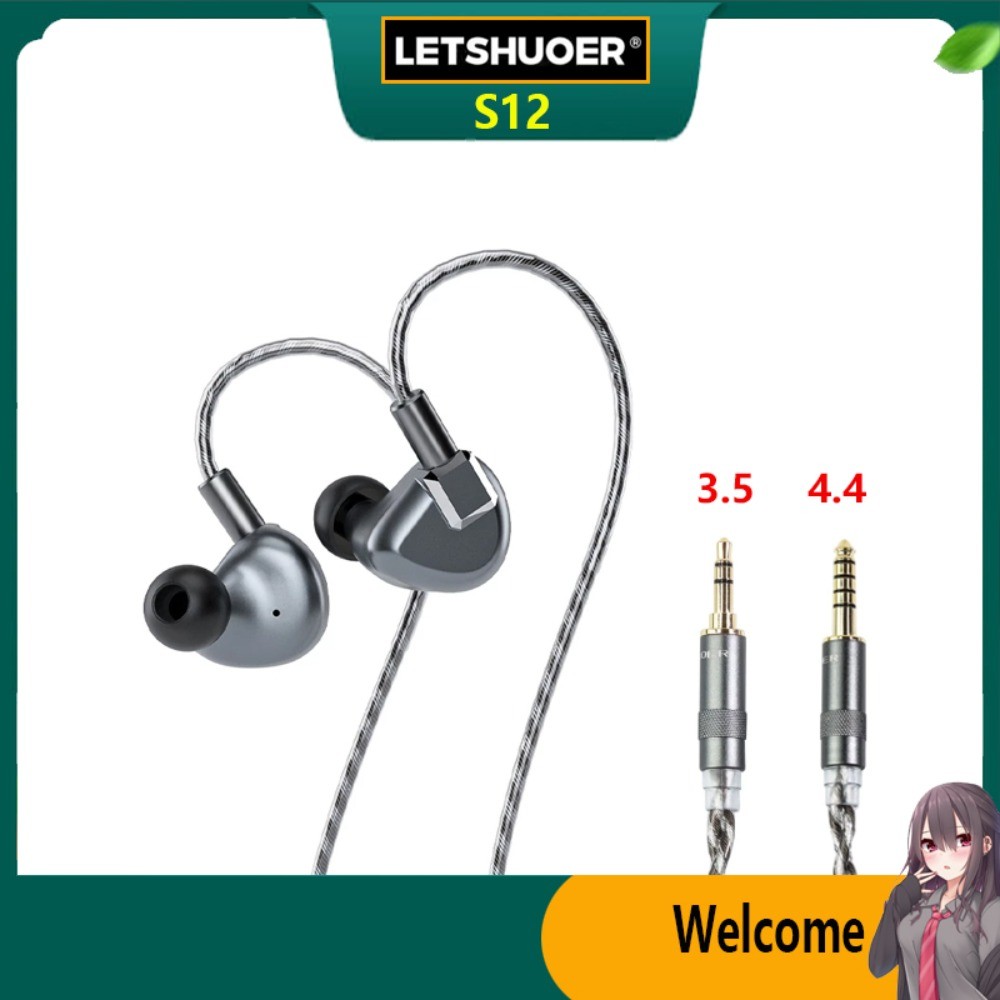 Shuoer S12 HIFI In-Ear Monitor หูฟัง 14.8 มม.Polar Magnetic Driver IEM พร้อมสายเคเบิลทองแดงโมโนคริสต