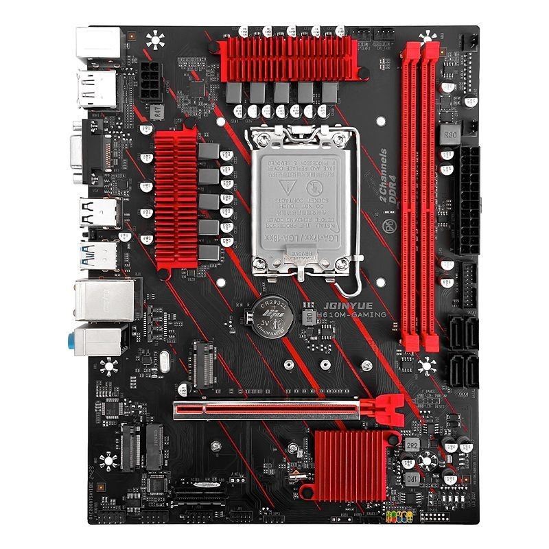 Jingyue h610เมนบอร์ด CPU ชุดหน่วยความจำ D4 Core i3 12100 12100f i5 12400 12400f
