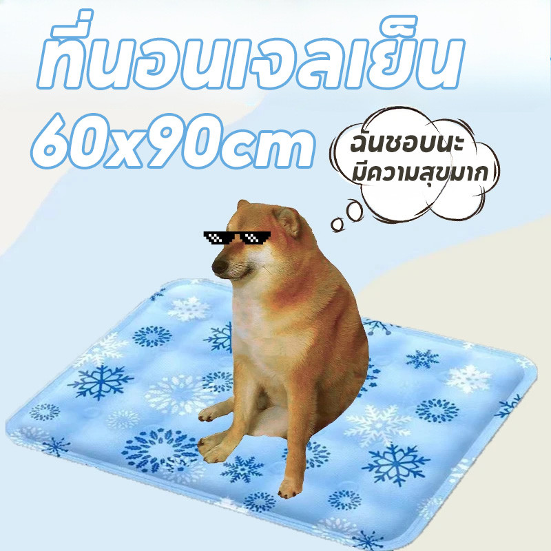 COD 60x90cm ที่นอนเจลเย็น ที่นอนสัตว์เลี้ยง เบาะนอนเย็น เสื่อนั่งสัตว์เลี้ยง
