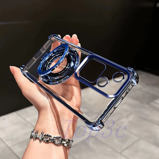 เคส Vivo V30 แบบขายึดถุงลมนิรภัยป้องกันการตกเคสโทรศัพท์แบบใส CDSJ