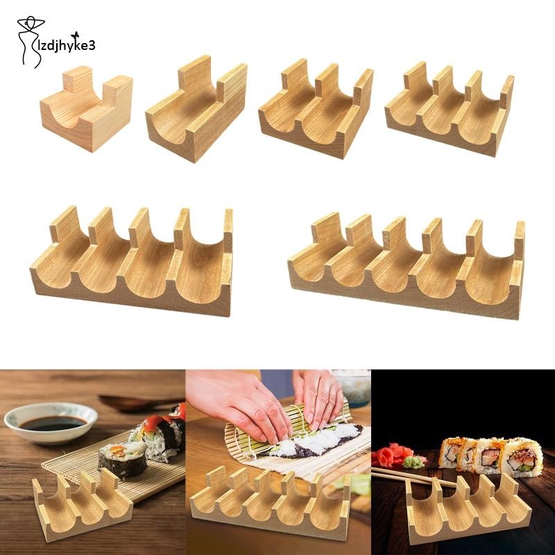 [lzdjhyke3] ไม้ Tacos ผู้ถือเสิร์ฟจานไม้ผู้ถือซูชิ Taco Rack ถาดสําหรับห้องรับประทานอาหารบ้านร้านอาห