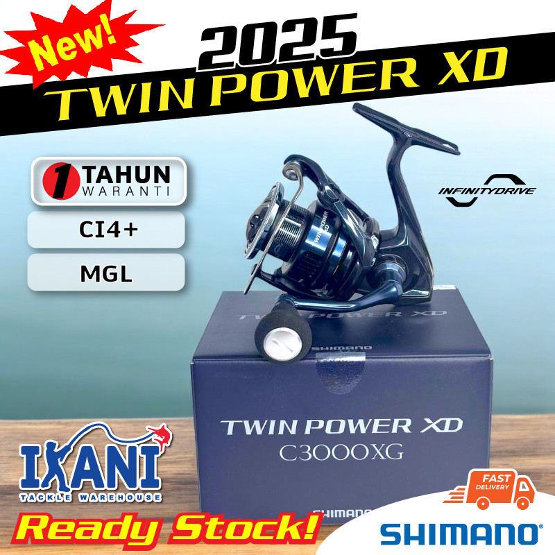 SHIMANO TWIN POWER XD 2025 SPINNING FISHING REEL MESIN PANCING 3000/4000/5000 เกลือน้ํา AIR MASIN