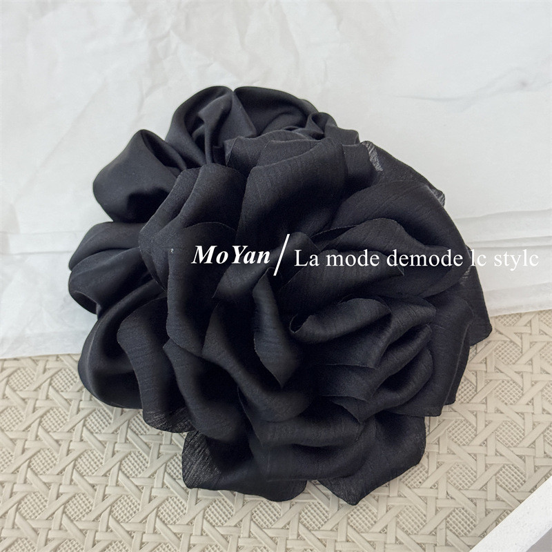 ยางรัดผมผ้าดอกคาเมลเลีย 3D สไตล์เกาหลีคุณภาพสูงสำหรับผู้หญิง, ยางรัดผมดอกไม้ย้อนยุคหรูหรา, ใช้งานได้หลากหลาย - รูปที่ 6