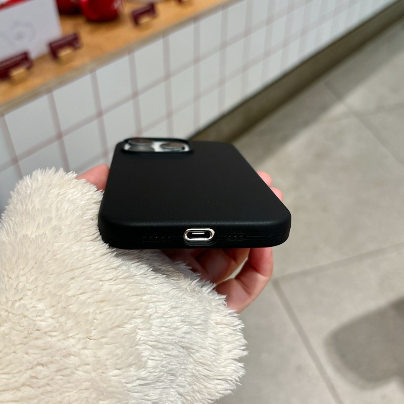 Real Liquid SiliconAnti paste และกันน้ํา Ultra Soft Strong Magnetic Velvet Non-slip Casing Case สําหรับ Apple Ip IPhone 11 12 13 14 15 16 Pro Max 14 15 16 Plus Anti-Fingerprint