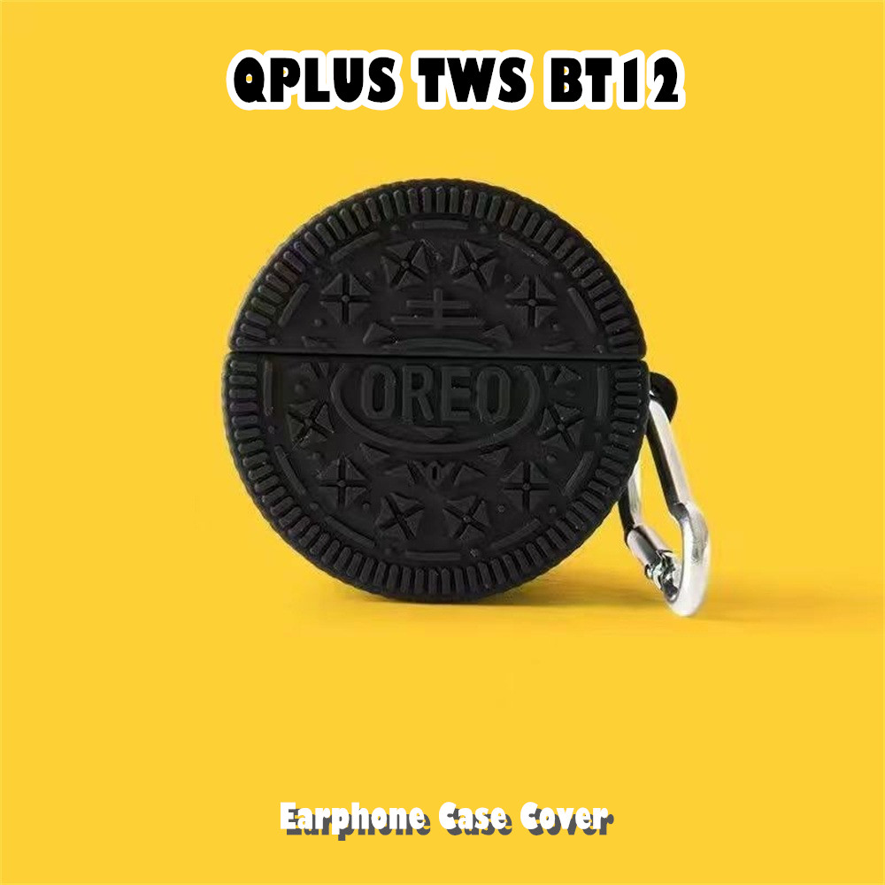 คุณภาพสูงสําหรับ QPLUS TWS BT12 Case Casing Soft Silicone Headphone Case Creative Cartoon