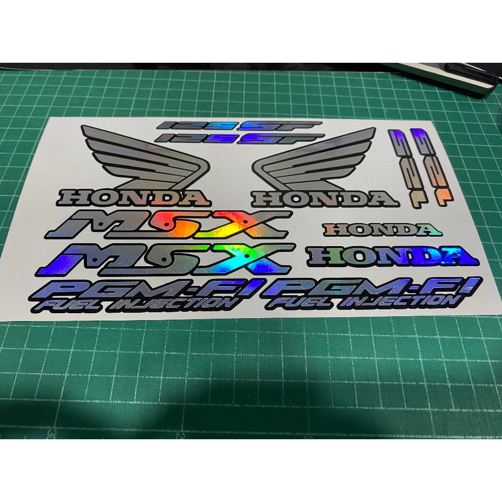 ติดแล้วสวย สติ๊กเกอร์ติดรถ รุ่น MSX 125SF สติ๊กเกอร์ & ตราสัญลักษณ์ มอเตอร์ไซค์