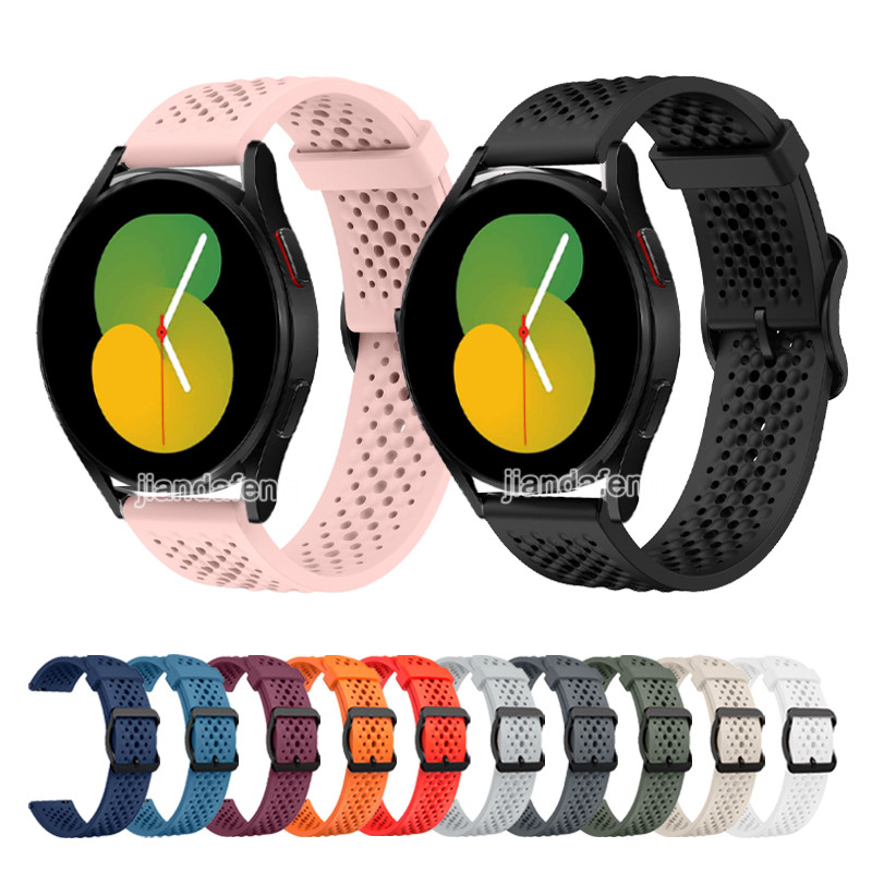 22 มม.20 มม.สายคล้องคอซิลิโคนสําหรับ Samsung Galaxy Watch7 6 5 4 40 มม.44 มม.นาฬิกา FE Active 2 เกีย