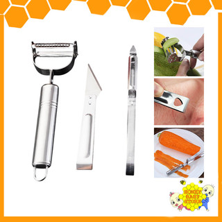 Multifunction Stainless Steel Baby Food Cutter Baby Food Preparation Kids Fruit Vegetable Grater Slicer Fruit Peeler