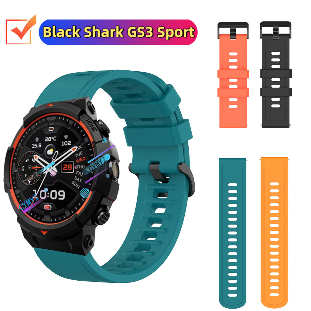 Black Shark GS3 สายสปอร์ต สายซิลิโคนสําหรับ Black Shark GS3 Sport Smart watch สายนาฬิกา สายรัดข้อมือ