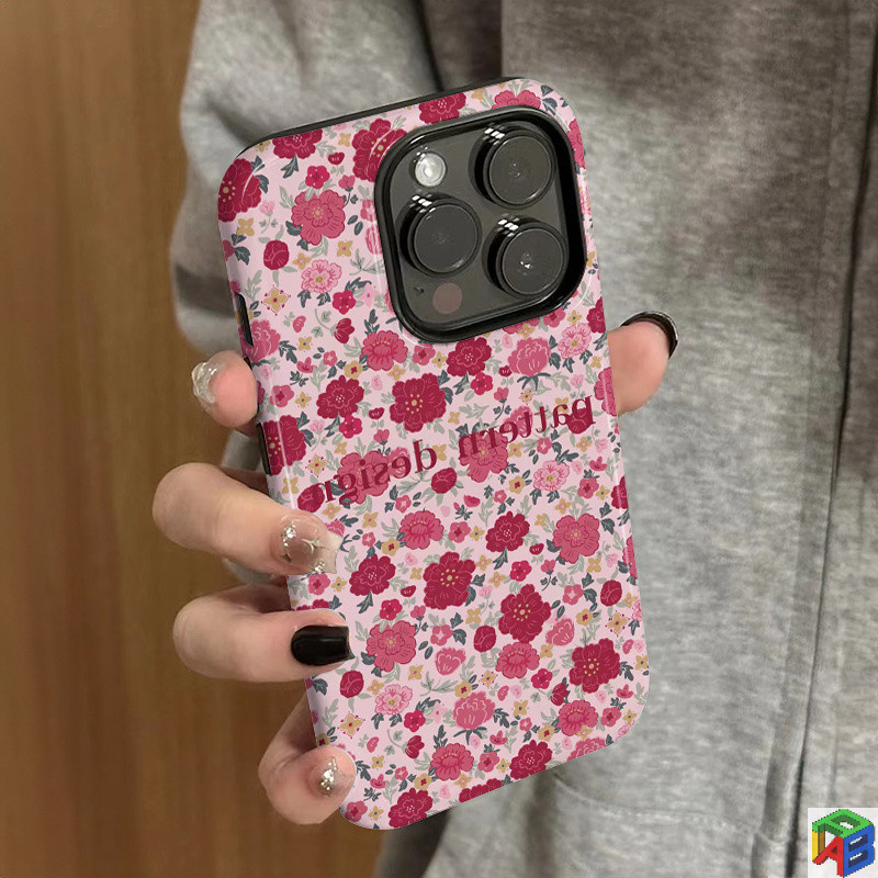 ดอกไม้ Iphone16/17/18promax Apple 15plus เคสโทรศัพท์ Frosted 14 Double Layer 13 Two-in-One 12/11/XR