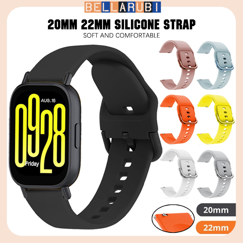 สายยาง 20 มม. / 22 มม for for Redmi 5 Active /5 Lite Samsung Galaxy Watch FE 7 /Huawei GT /Amazfit Bip 6