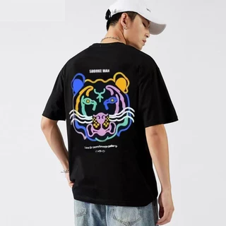 (COD/24 ชั่วโมง)Fanfei Apparel เสื้อยืดคอกลมแขนสั้น ลาย หนุมาน บีลีฟ Oversize Cotton ⚡️USAคุ้มสุด!⚡️