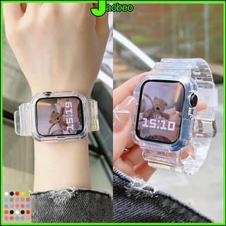 สาย สายนาฬิกาข้อมือ แบบใส พร้อมเคส for IWatch Ultra 3 SE 3 Apple Watch Series 11 10 9 8 7 46 มม 44 มม.42 41 มม.40 38 มม.