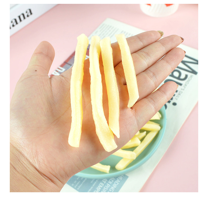 10pcs จําลอง French Fries ประดิษฐ์ Faux Fries ปลอม French Fries จําลองอาหาร French Fries PVC ครัวของเล่นตกแต่ง Photo Props Party ขนมตกแต่ง - รูปที่ 2