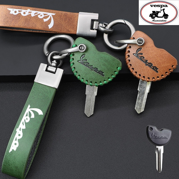 Vespa Key Case ผู้ถือพวงกุญแจสําหรับ Vespa LX/S/LXV/GTS/Vespa Primavera Sprint ฝาครอบ 6541