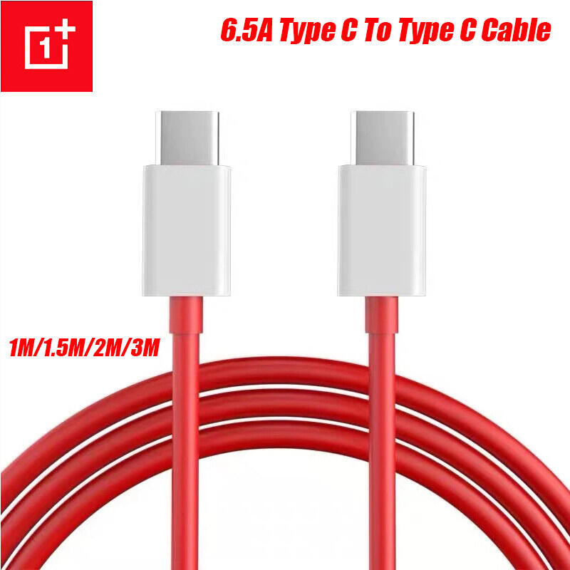 O neplus 8ครั้ง6.5A ค่าใช้จ่ายได้อย่างรวดเร็ว Type C เพื่อพิมพ์ C สายเคเบิลข้อมูลสำหรับหนึ่งบวก8 7 P