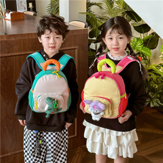 กระเป๋าเป้สะพายหลัง ขนาดเล็ก น้ําหนักเบา ลายการ์ตูนน่ารัก เห…