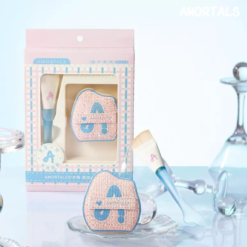 AMORTALS  ชุดแต่งหน้าแปรงรองพื้น ชุดนางเงือก