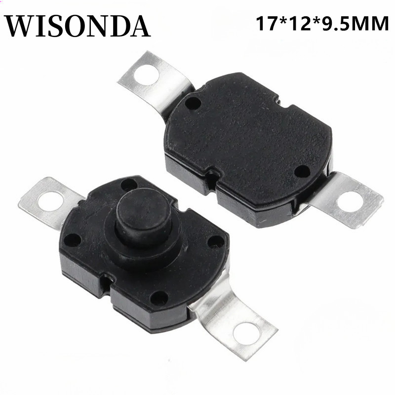 10PCSPushปุ่มสวิทช์ 1712KD 30V 1A ไฟฉายสวิทช์ 17*12*9.5 มม.ไฟฉายปุ่มสวิทช์ ON-OFF